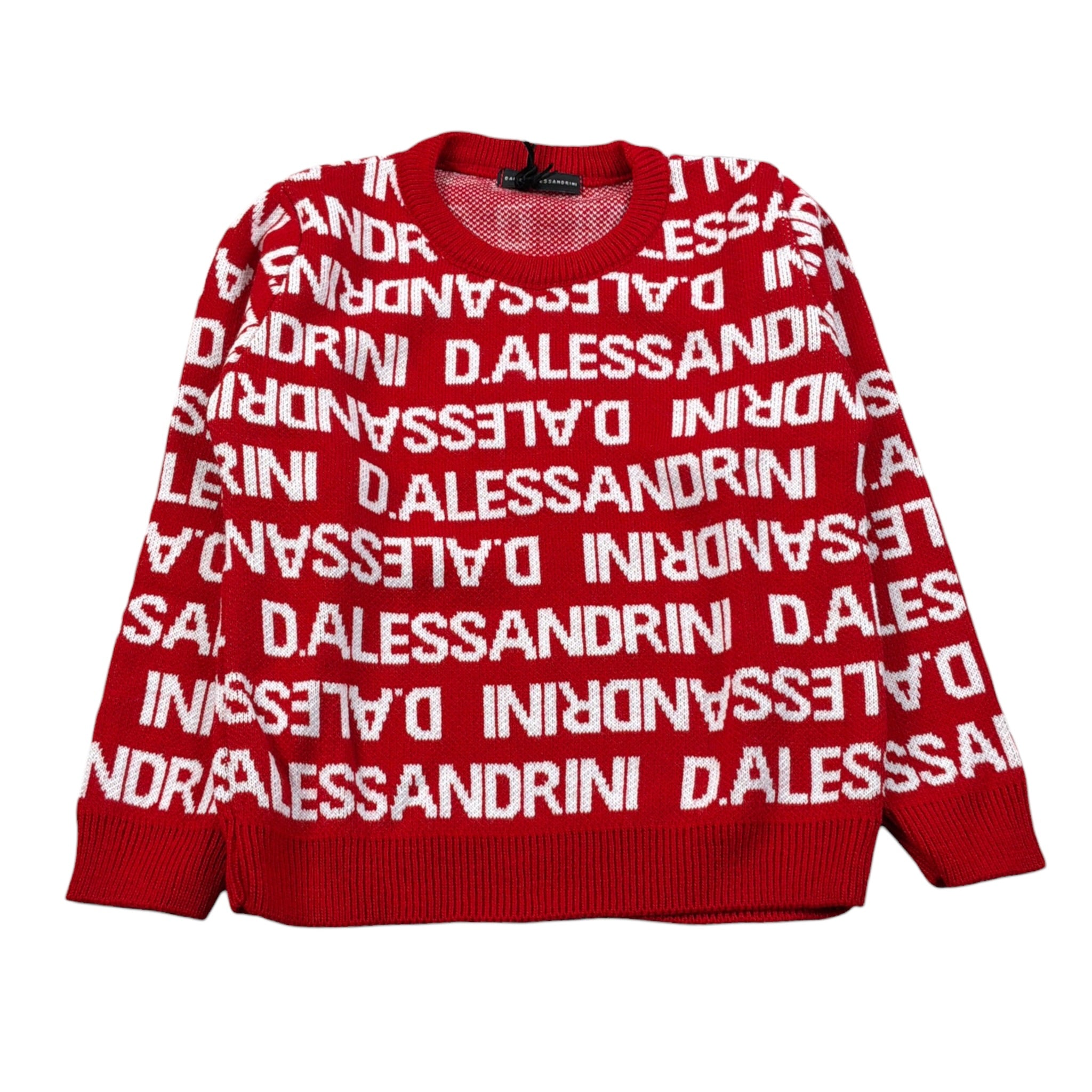 Daniele Alessandrini Maglia Girocollo tinta unita con Stampe Rosso per Neonato 1291W00106X ROSSO DANIELE ALESSANDRINI 