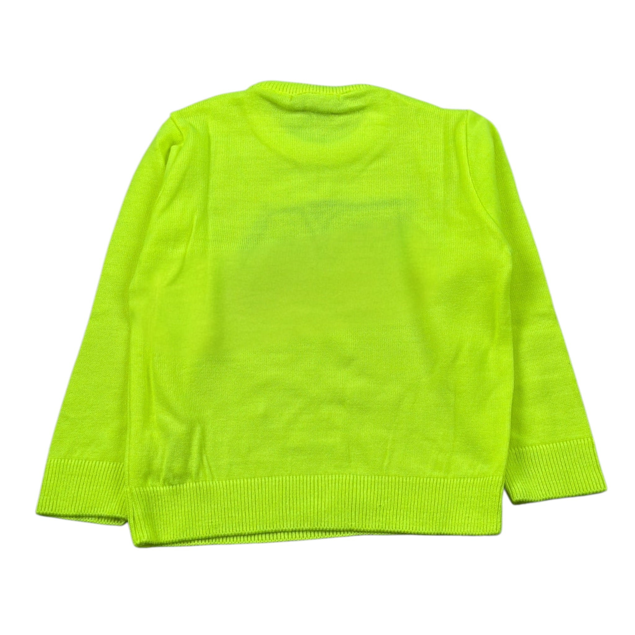 Daniele Alessandrini Maglia tinta unita con Stampa Giallo Fluo per Neonato 1291W00117X GIALLO FLUO DANIELE ALESSANDRINI 