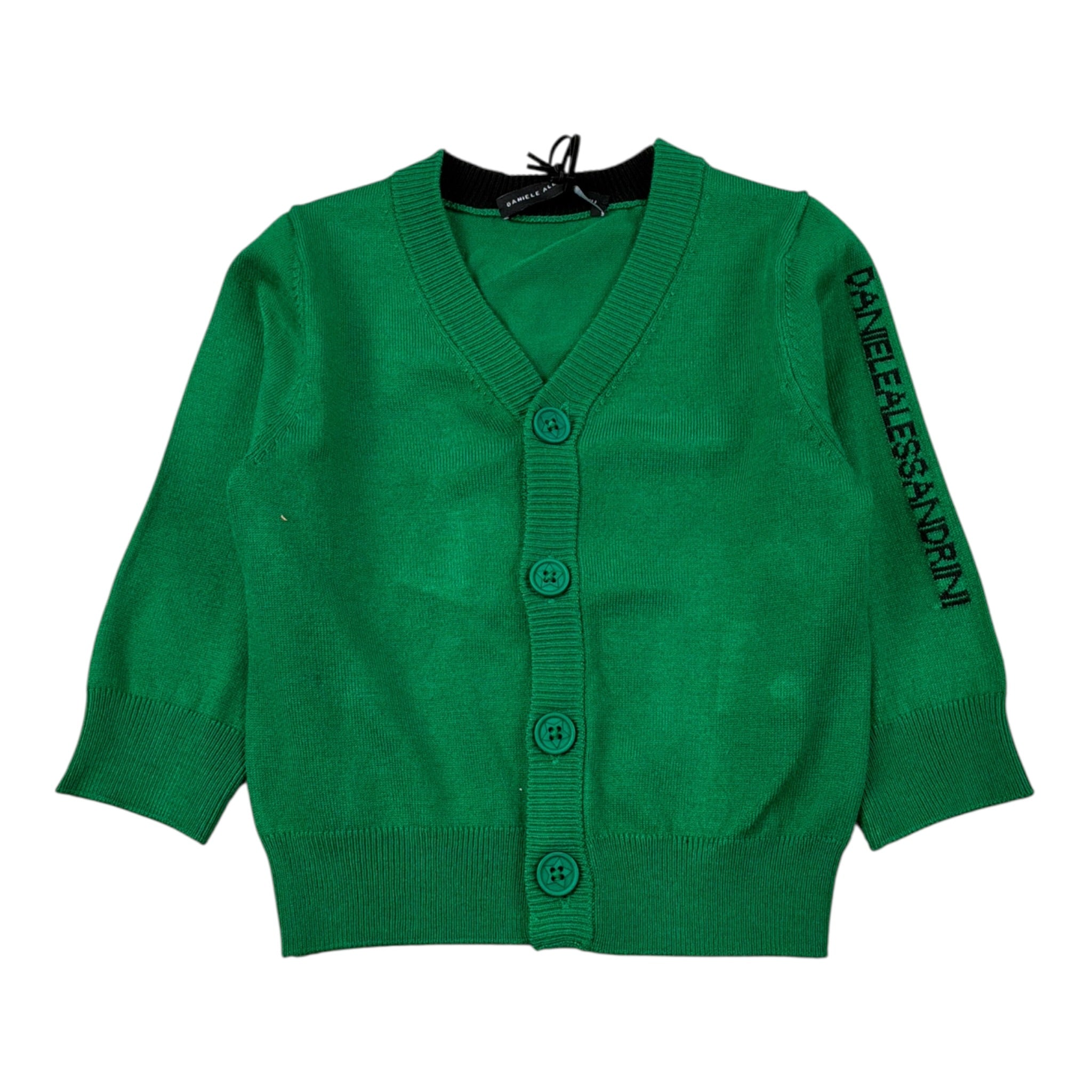 Daniele Alessandrini Maglia tinta unita con Stampa Verde per Neonato 1291W00124 VERDE DANIELE ALESSANDRINI 