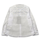 Daniele Alessandrini Camicia Manica Lunga Tinta Unit con Logo Bianco per Neonato 1295C00023 BIANCO DANIELE ALESSANDRINI 