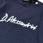 Daniele Alessandrini Shirt tinta unita Girocollo con Stampa Blu per Neonato 1297M00131 BLU DANIELE ALESSANDRINI 