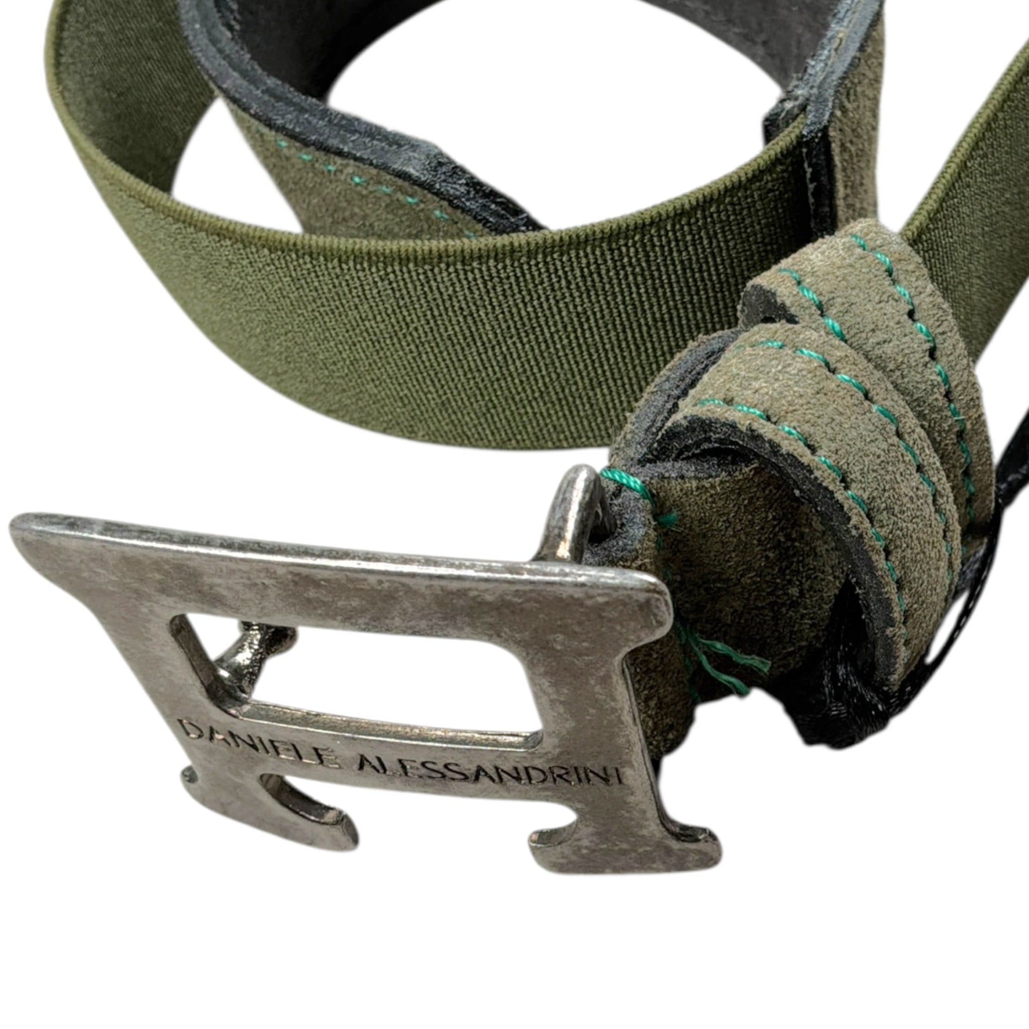 Daniele Alessandrini Cintura tinta unita con Elastico Verde per Bambino DA9BELT0327 VERDE DANIELE ALESSANDRINI 