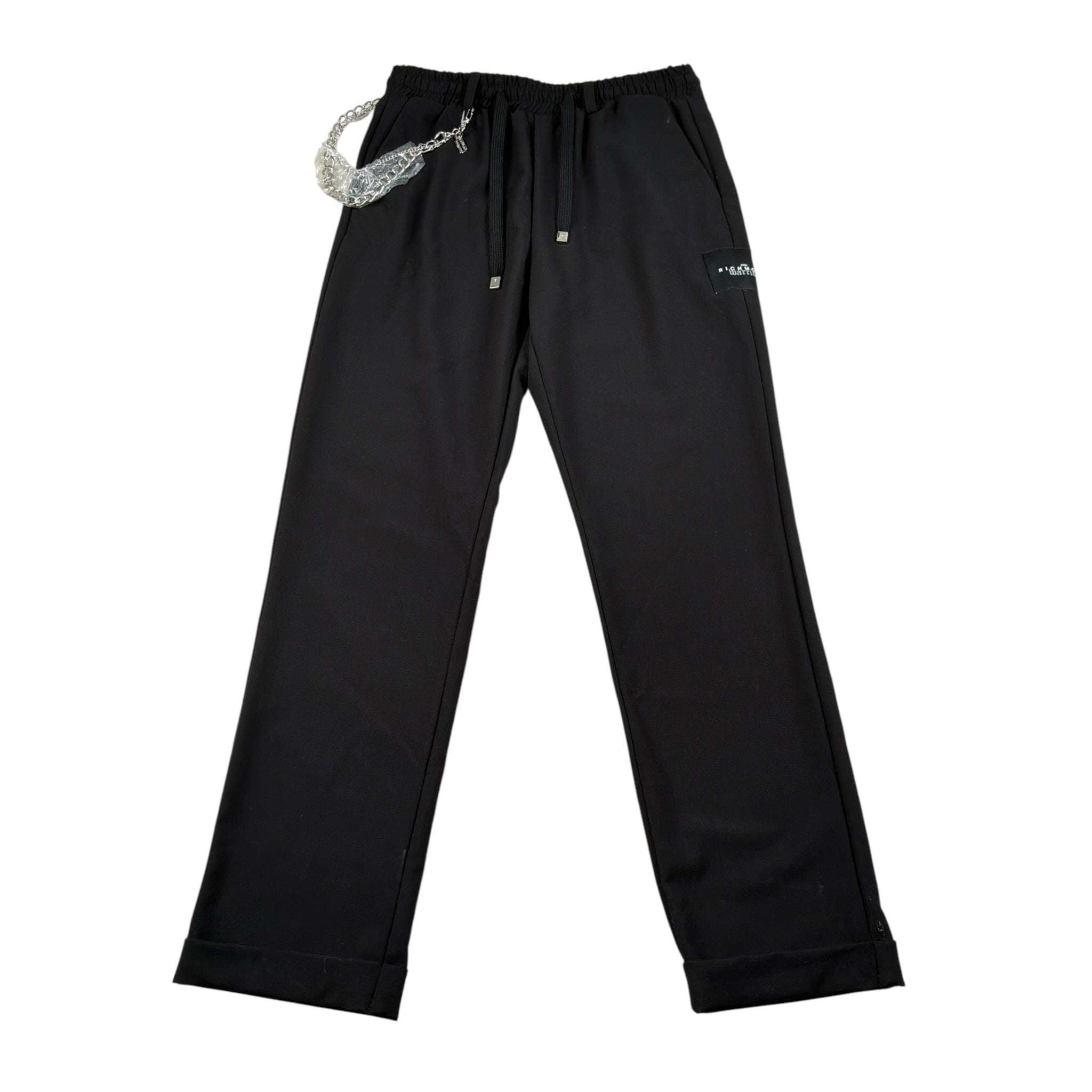 Daniele Alessandrini Pantalone tinta unita con Elastico In Vita Nero per Bambino RBP25227PA NERO DANIELE ALESSANDRINI 