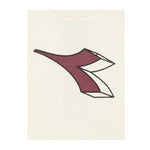 Diadora T-Shirt Girocollo tinta unita con Logo Panna per Bambino 102182237 PANNA DIADORA 