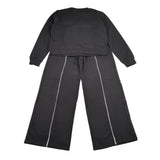 Diadora Completo 2 Pezzi Felpa-Pantalone tinta unita Nero per Bambina 102182240 NERO DIADORA 