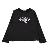 Diadora Shirt Girocollo tinta unita con Logo Nero per Bambino 102182243X NERO DIADORA 