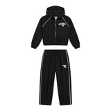 Diadora Completo 2 Pezzi Felpa-Pantalone tinta unita Nero per Bambina 102182247 NERO DIADORA 