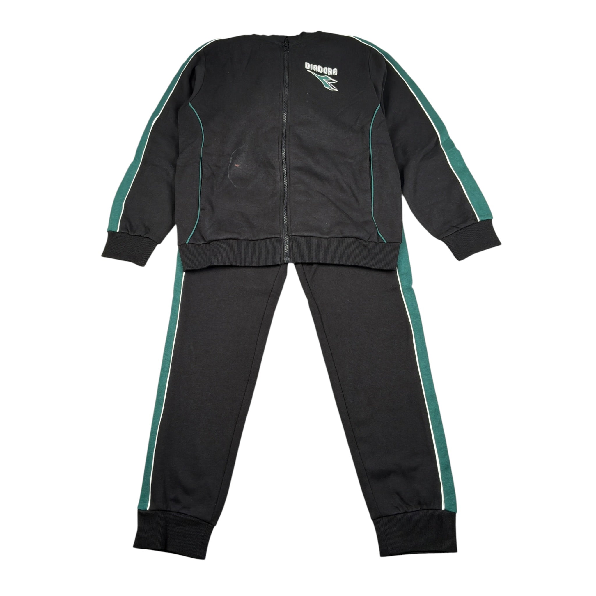Diadora Completo 2 Pezzi Felpa-Pantalone tinta unita Nero per Bambino 102182257 NERO DIADORA 