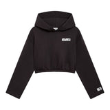 Diadora Felpa Chiusa tinta unita con Cappuccio Nero per Bambina 502182321 NERO DIADORA 