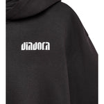 Diadora Felpa Chiusa tinta unita con Cappuccio Nero per Bambina 502182321 NERO DIADORA 
