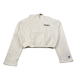 Diadora Felpa Chiusa tinta unita con Cappuccio Panna per Bambina 502182321 PANNA DIADORA 