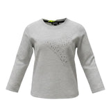 Diadora Shirt tinta unita con Applicazioni Grigio per Bambina F5DIBGTH149 GRIGIO DIADORA 