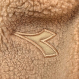 Diadora Giubbino Modello Teddy tinta unita con Zip E Cappuccio Biscotto per Bambino F5DIJBJK009 BISCOTTO DIADORA 