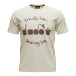 Diadora T-Shirt tinta unita con Stampa Panna per Bambino F5DUJBTH015 PANNA DIADORA 