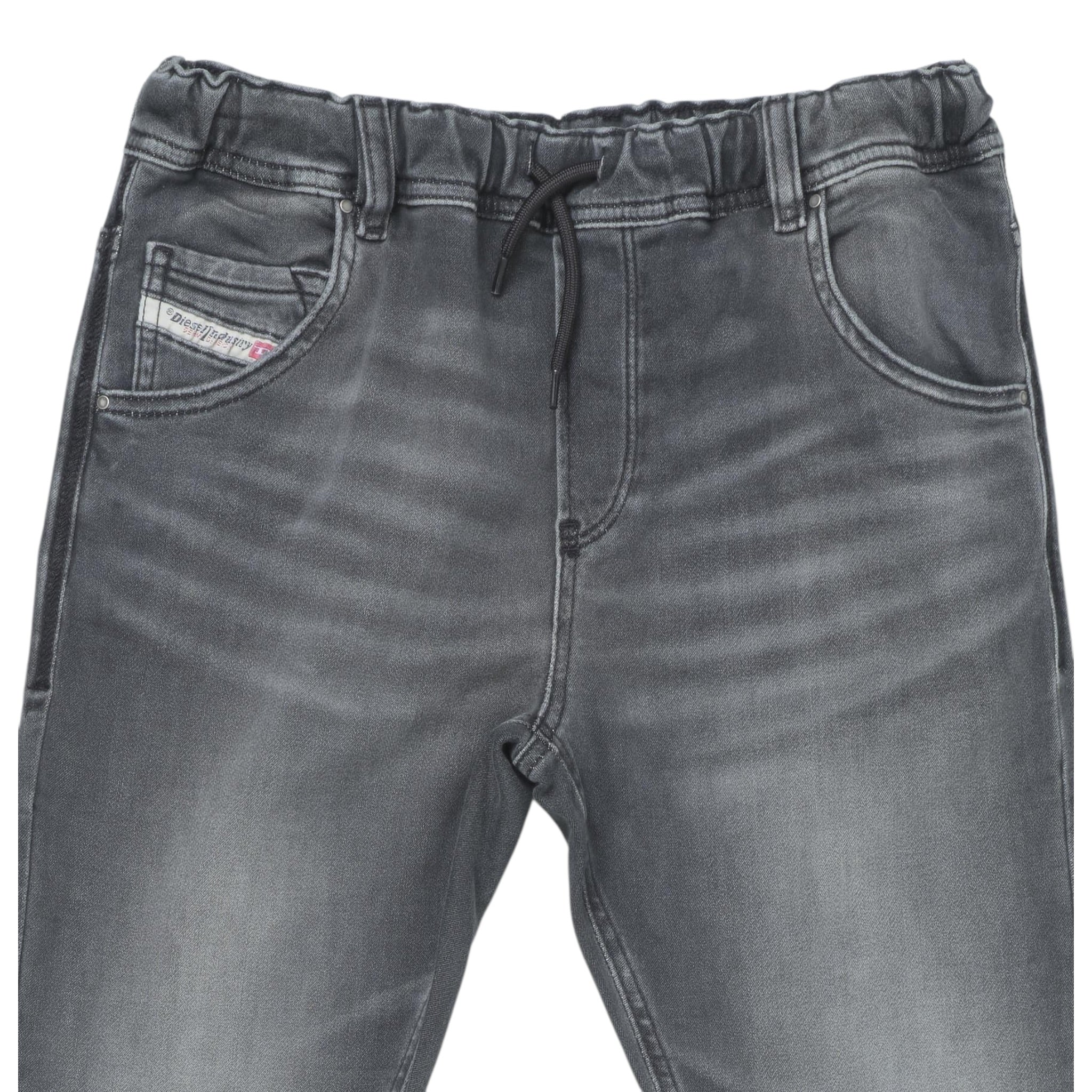 Diesel Jeans tinta unita con Elastico In Vita Grigio per Bambino 00J3AJ GRIGIO DIESEL 