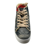 Diesel Sneaker In Denim tinta unita con Lacci Azzurro per Bambina BC1037 AZZURRO DIESEL 