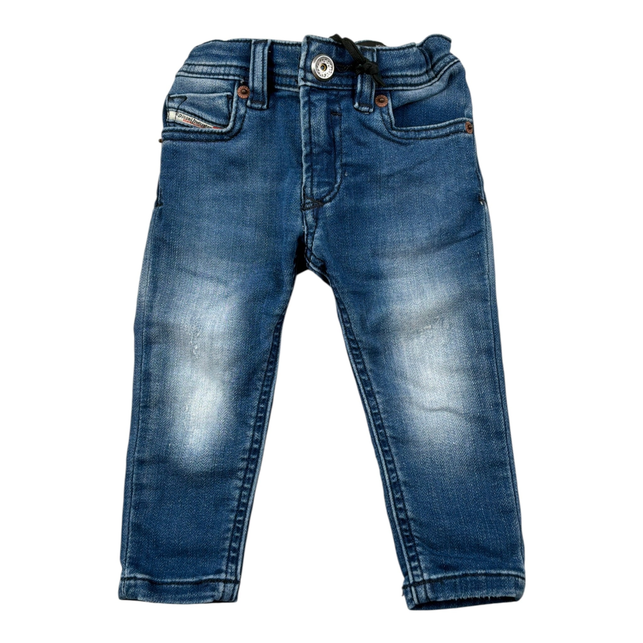 Diesel Jeans tinta unita con Girovita Regolabile Blu per Neonato D0K266 BLU DIESEL 