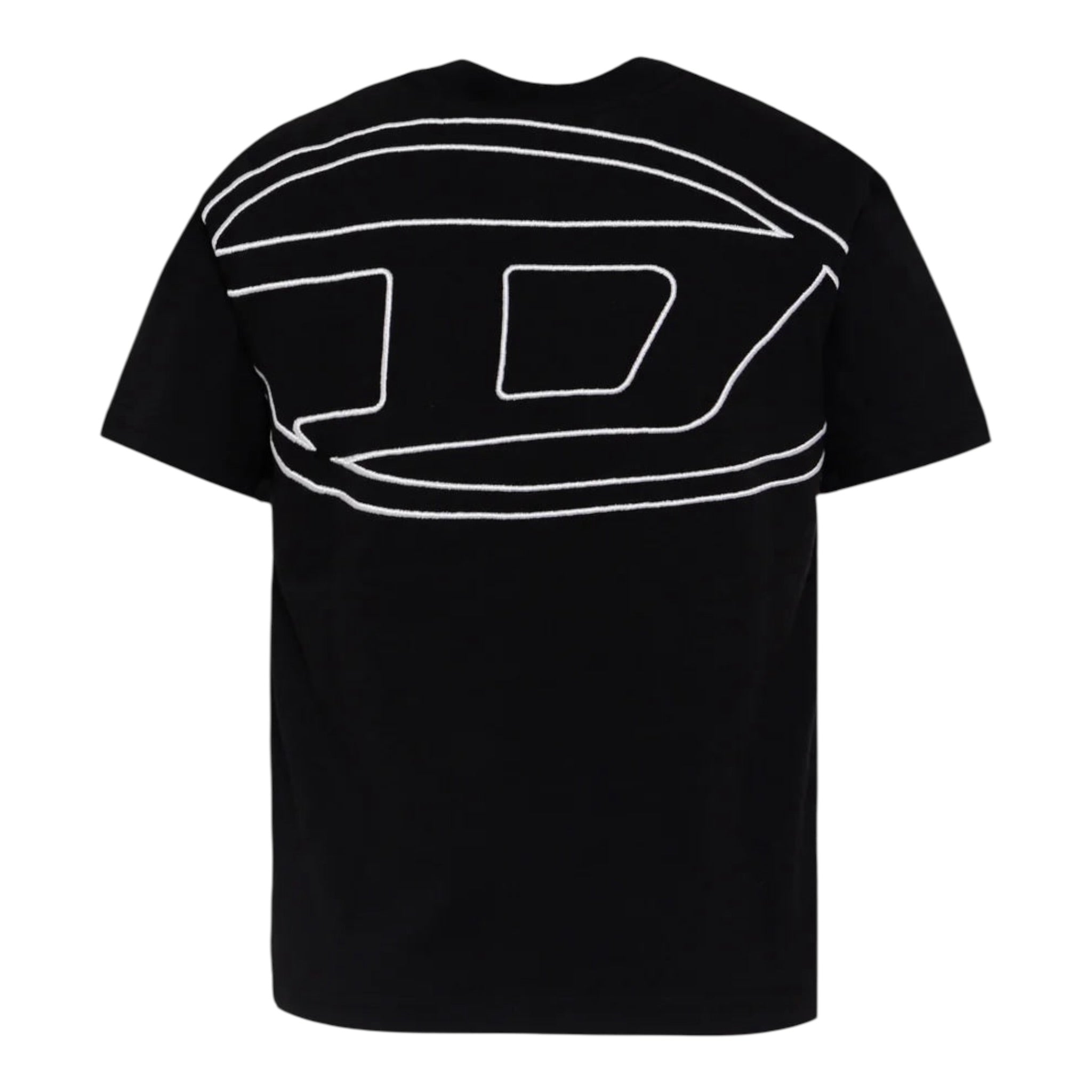 Diesel T-Shirt tinta unita con Stampa Nero per Bambino J002276 NERO DIESEL 