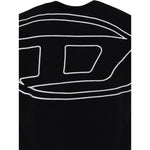 Diesel T-Shirt tinta unita con Stampa Nero per Bambino J002276 NERO DIESEL 