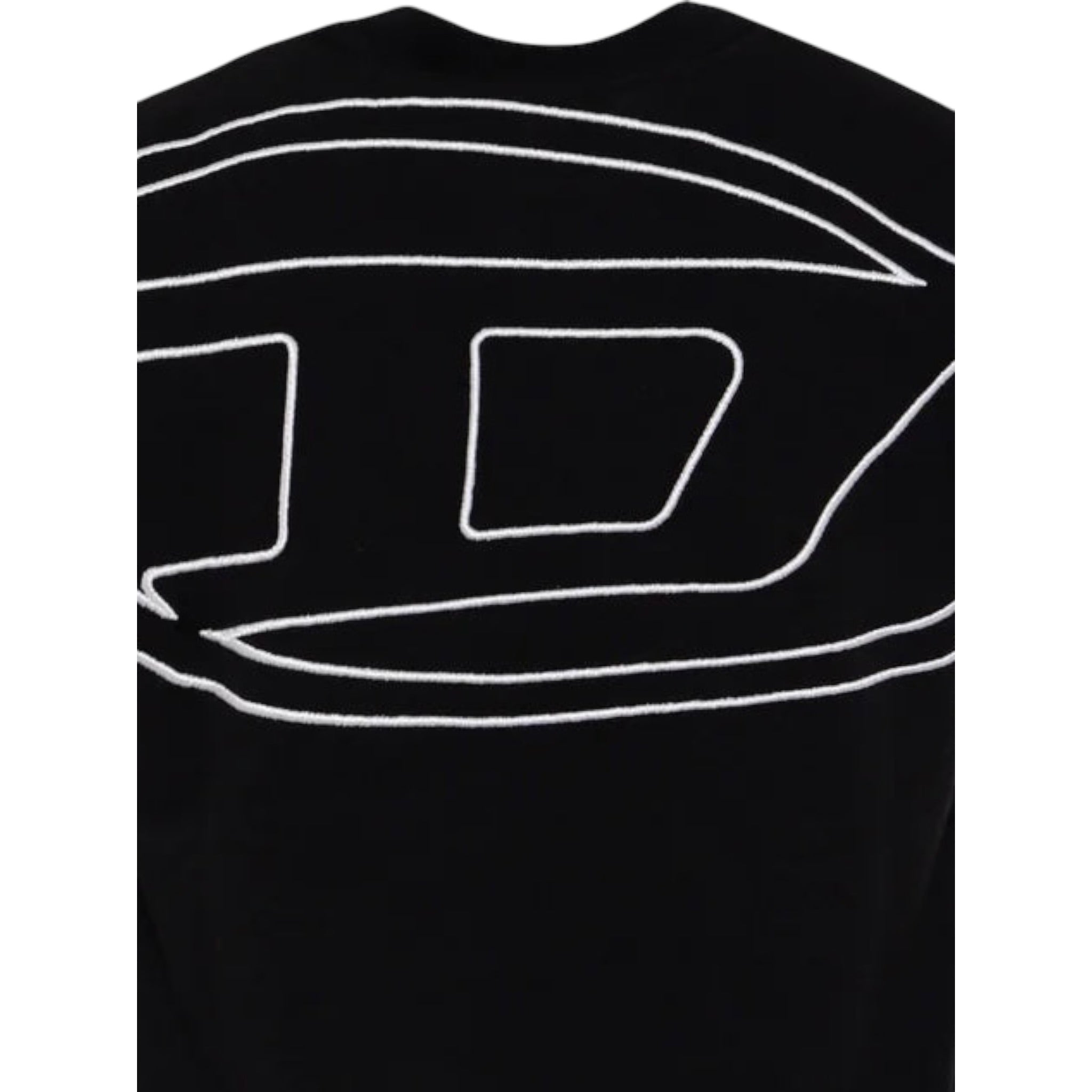 Diesel T-Shirt tinta unita con Stampa Nero per Bambino J002276 NERO DIESEL 