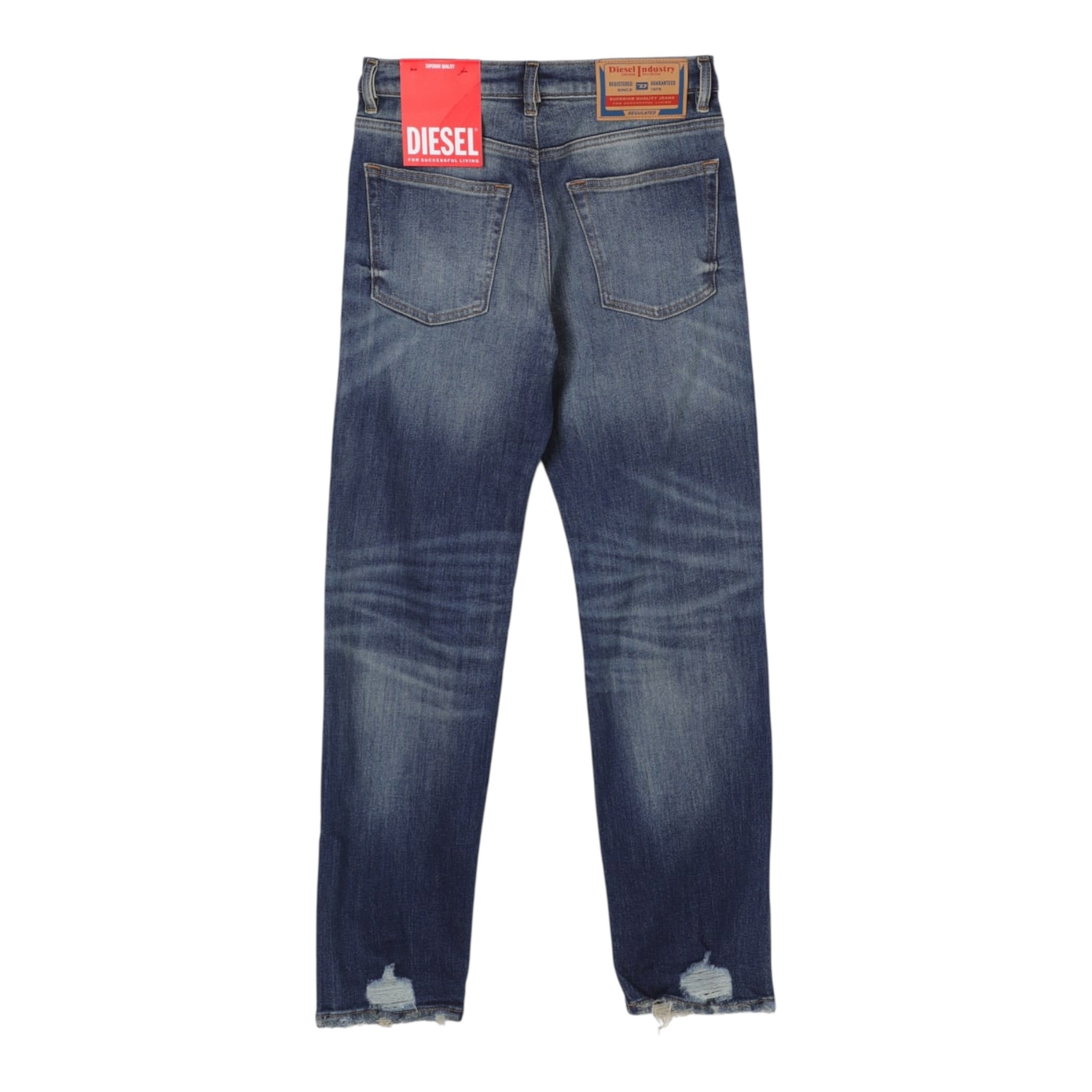 Diesel Jeans tinta unita con Girovita Regolabile Blu per Bambino J00606 BLU DIESEL 