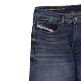 Diesel Jeans tinta unita con Girovita Regolabile Blu per Bambino J00606 BLU DIESEL 