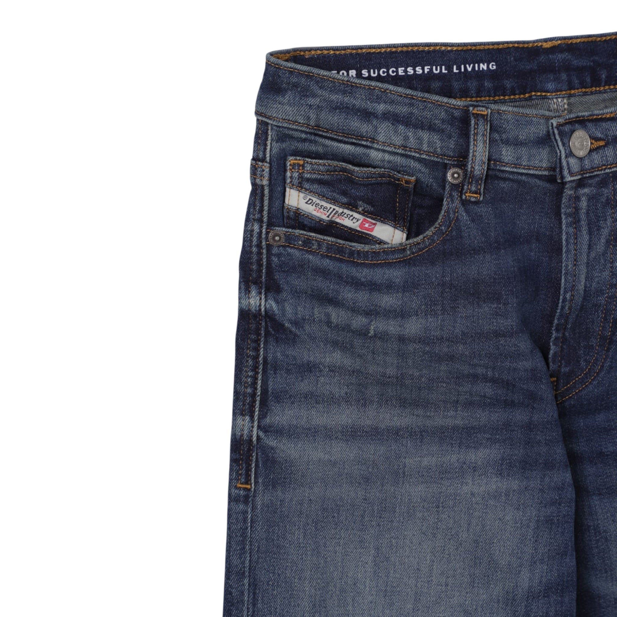 Diesel Jeans tinta unita con Girovita Regolabile Blu per Bambino J00606 BLU DIESEL 