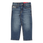 Diesel Jeans tinta unita con Girovita Regolabile Blu per Bambino J00808 BLU DIESEL 