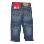 Diesel Jeans tinta unita con Girovita Regolabile Blu per Bambino J00808 BLU DIESEL 