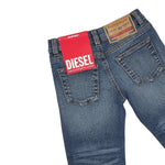 Diesel Jeans tinta unita con Girovita Regolabile Blu per Bambino J00808 BLU DIESEL 