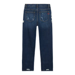 Diesel Jeans tinta unita con Girovita Regolabile Blu per Bambino J00809 BLU DIESEL 