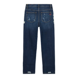 Diesel Jeans tinta unita con Girovita Regolabile Blu per Bambino J00809 BLU DIESEL 