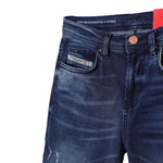 Diesel Jeans tinta unita con Girovita Regolabile Blu per Bambino J00809XX BLU DIESEL 