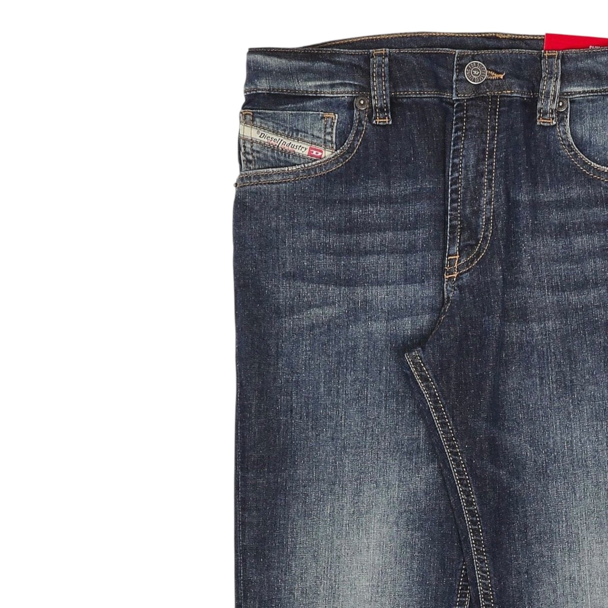 Diesel Jeans tinta unita con Girovita Regolabile Blu per Bambino J00810 BLU DIESEL 