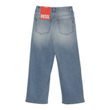 Diesel Jeans tinta unita con Girovita Regolabile Azzurro per Bambino J00818 AZZURRO DIESEL 