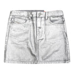 Diesel Gonna tinta unita con Girovita Regolabile Argento per Bambina J009588 ARGENTO DIESEL 