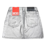 Diesel Gonna tinta unita con Girovita Regolabile Argento per Bambina J009588 ARGENTO DIESEL 