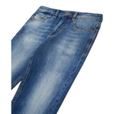 Diesel Jeans tinta unita con Girovita Regolabile Blu per Bambino J00981 BLU DIESEL 