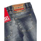 Diesel Jeans tinta unita con Girovita Regolabile Blu per Bambino J00981X BLU DIESEL 