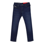 Diesel Jeans tinta unita con Girovita Regolabile Blu per Bambino J00990 BLU DIESEL 