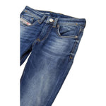 Diesel Jeans tinta unita con Girovita Regolabile Blu per Bambino J00993 BLU DIESEL 