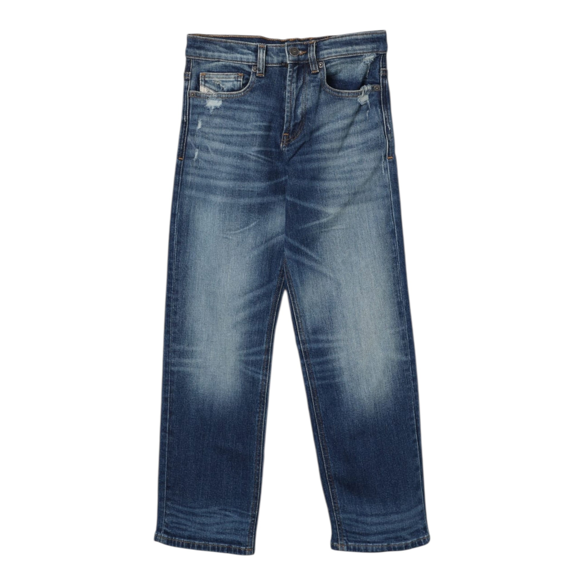 Diesel Jeans tinta unita con Girovita Regolabile Blu per Bambino J01923 BLU DIESEL 