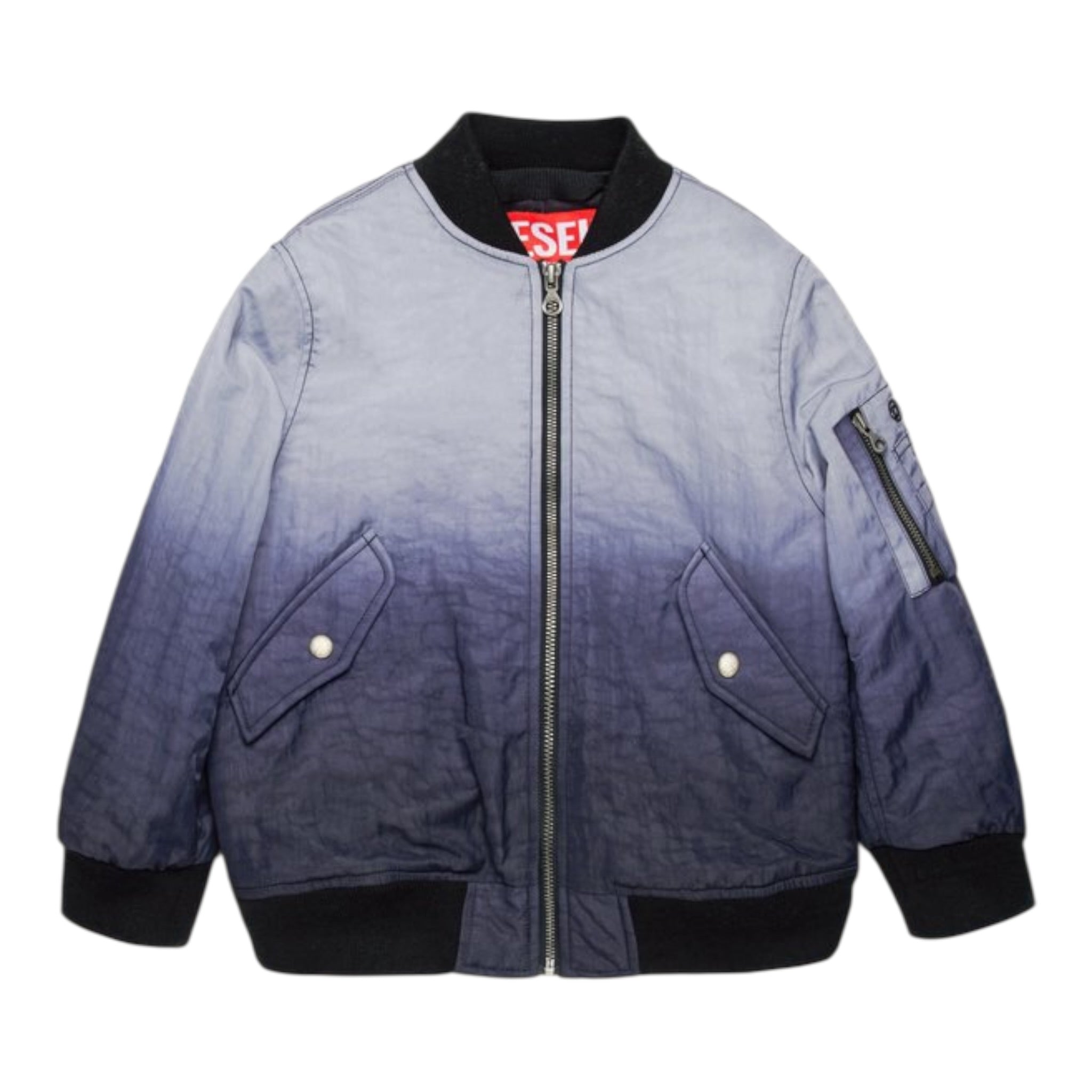 Diesel Giubbino Bicolore con Zip Blu per Bambino J01965 BLU DIESEL 