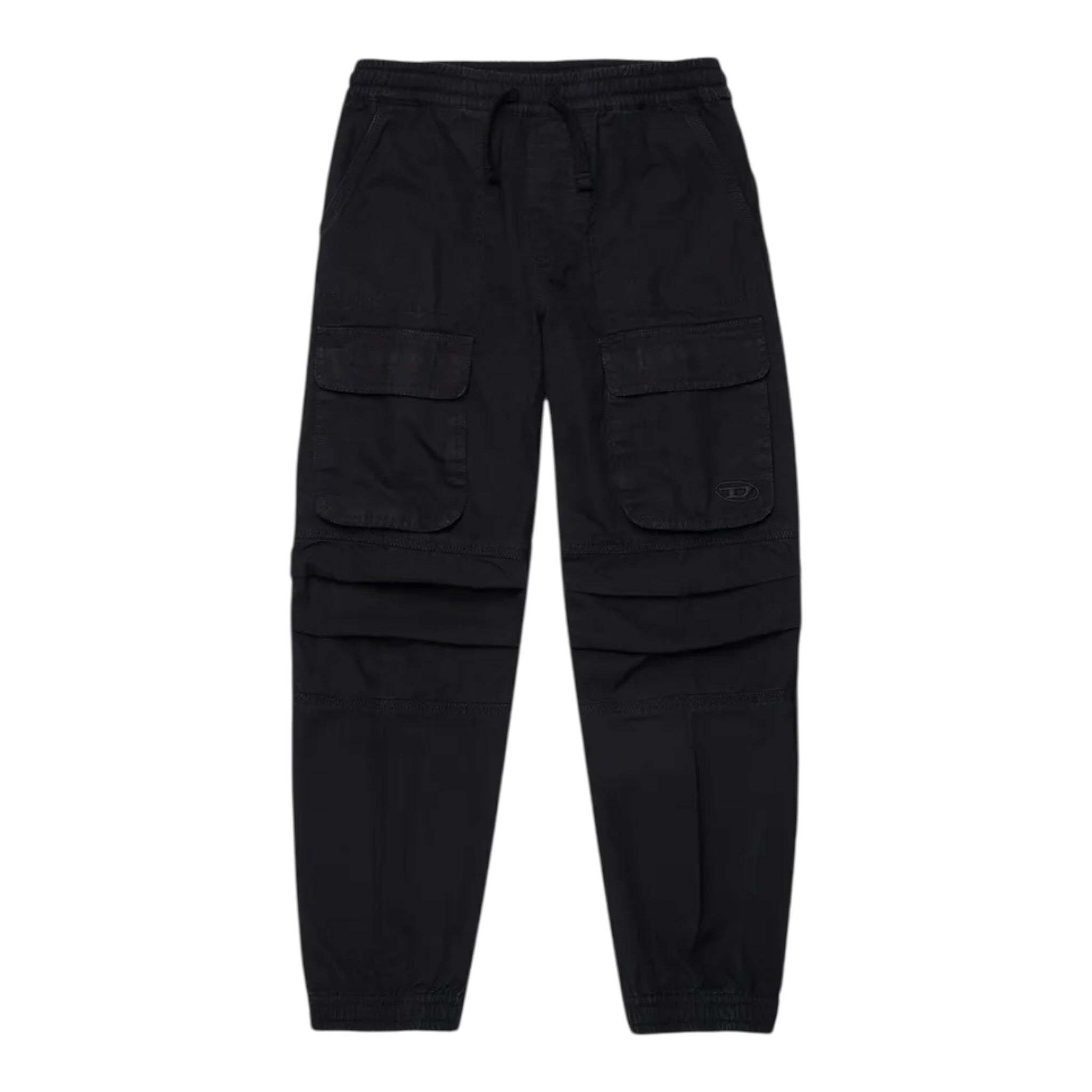Diesel Pantalone tinta unita con Elastico In Vita Nero per Bambino J02057 NERO DIESEL 