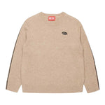 Diesel Maglia tinta unita con Logo Beige per Bambina J02085 BEIGE DIESEL 