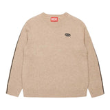 Diesel Maglia tinta unita con Logo Beige per Bambina J02085 BEIGE DIESEL 