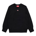 Diesel Felpa tinta unita con Logo Nero per Bambino J02234 NERO DIESEL 
