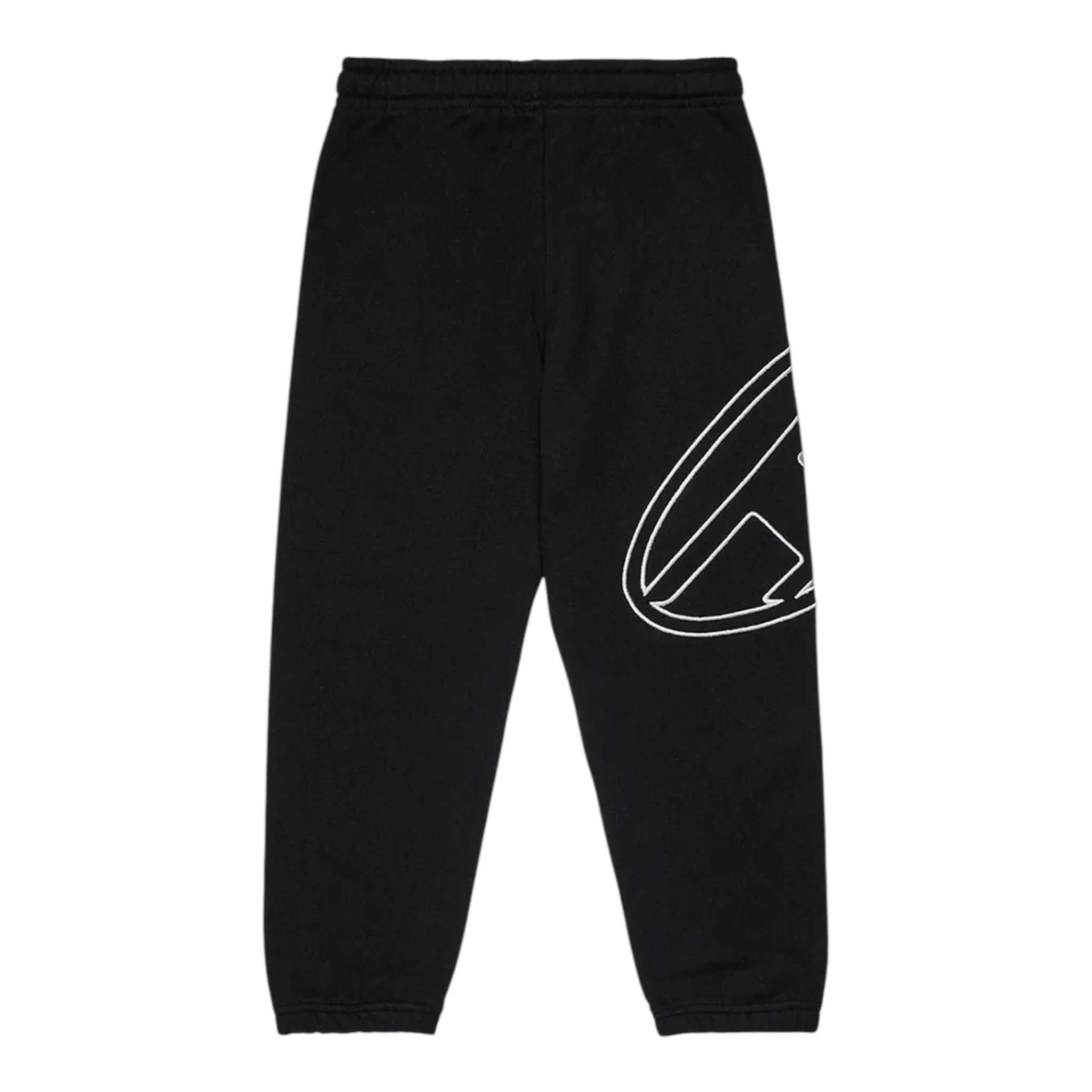 Diesel Pantalone Modello Tuta Tinta Uinita con Logo Nero per Bambina J02272 NERO DIESEL 