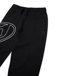 Diesel Pantalone Modello Tuta Tinta Uinita con Logo Nero per Bambina J02272 NERO DIESEL 