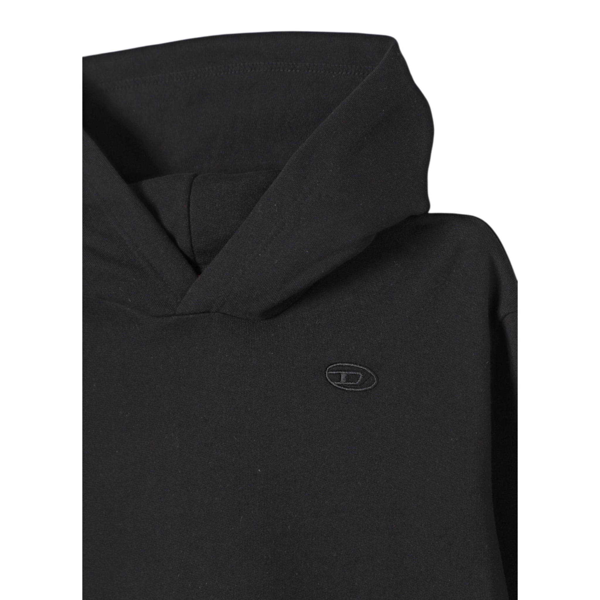 Diesel Felpa Chiusa con Cappuccio tinta unita Nero per Bambino J02275 NERO DIESEL 